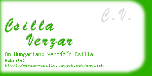 csilla verzar business card